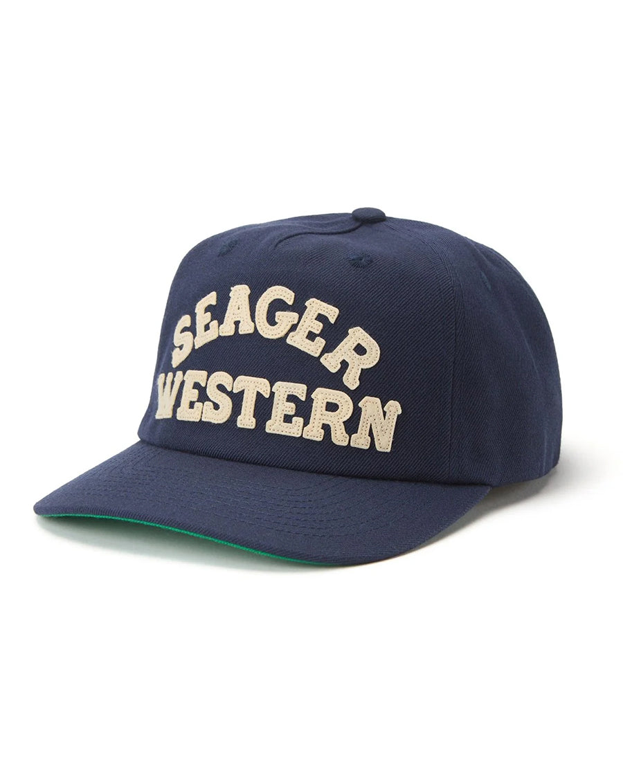 Seager Western Snapback Cap - Mhsp25Westnvy by Seager from Skip’s Western Outfitters | SEA-MHSP25WESTNVY-O/S-NAVY