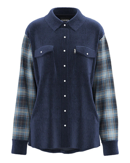 Women's Plaid Pattern Trim Shacket - Hj122Nvbl by Hooey from Skip’s Western Outfitters | HOO-HJ122NVBL-S-NAVY