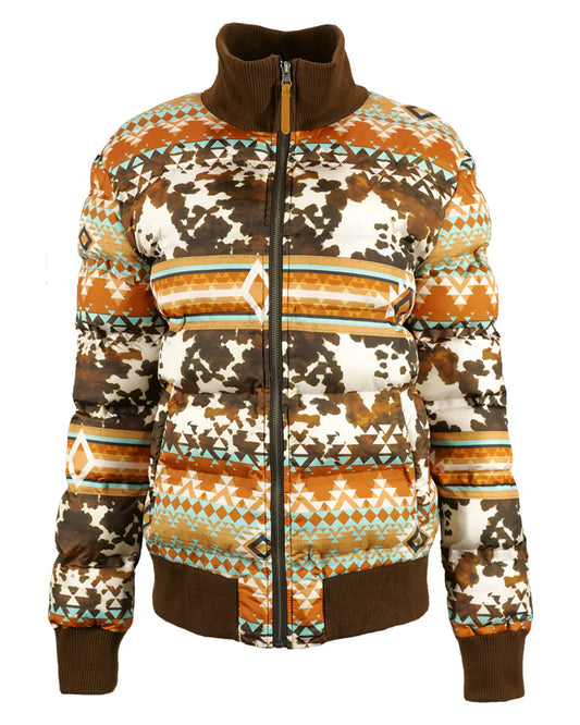 Women's Quilted Full Zip Track Jacket - Hj119Tnbr