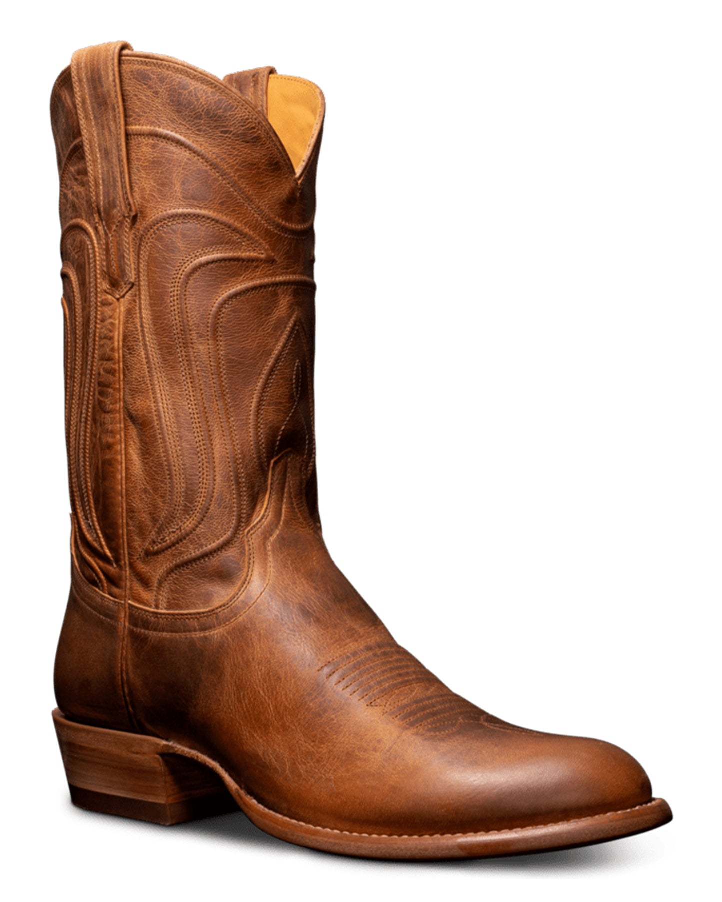Tecovas Men's The Cartwright Western Boots with Round Toe in Brown at Skip's Western Outfitters