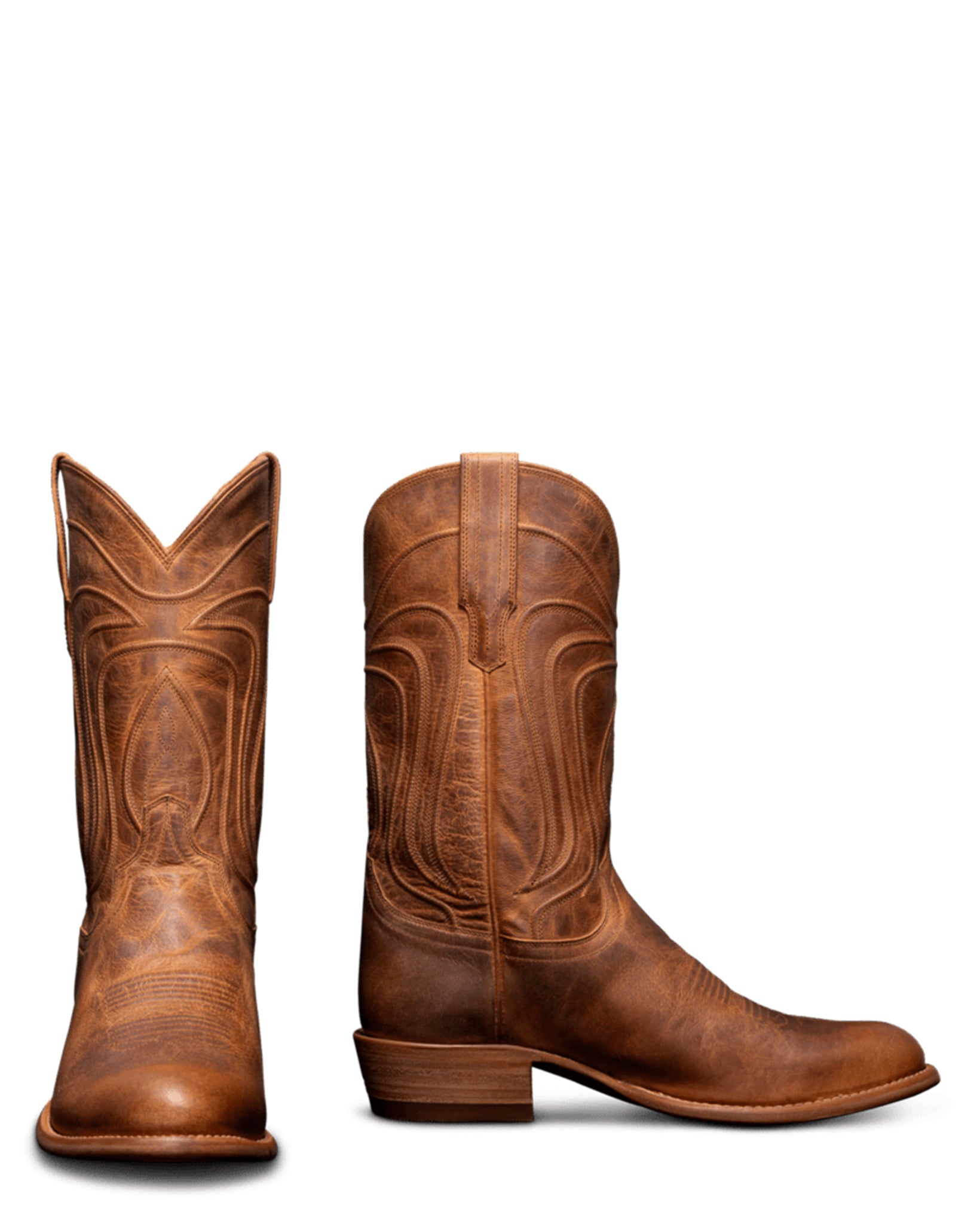 Tecovas Men's The Cartwright Western Boots with Round Toe in Brown at Skip's Western Outfitters