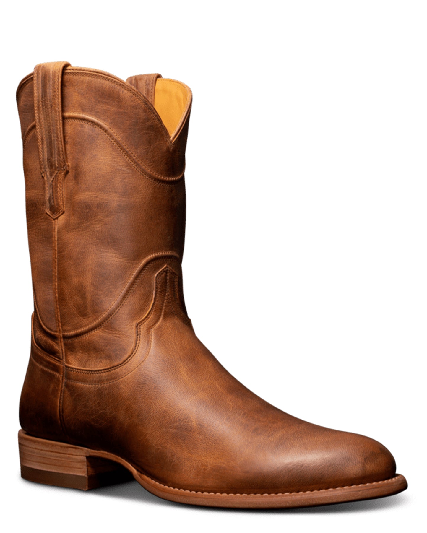 Tecovas Men's The Earl Western Boots with Round Toe in Brown at Skip's Western Outfitters