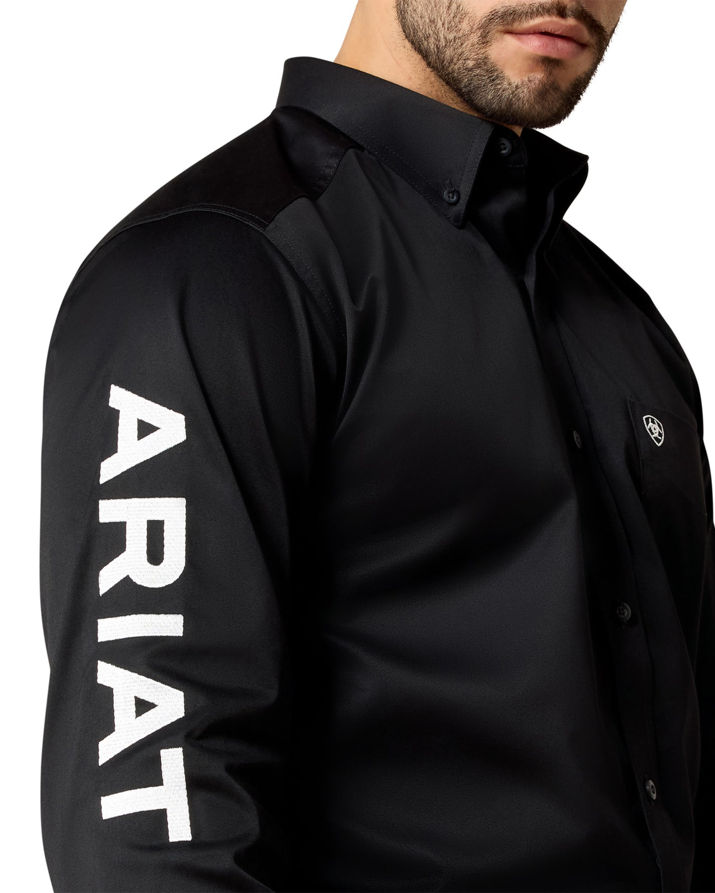 Men's Team Logo Twill Fitted Shirt - 10034231