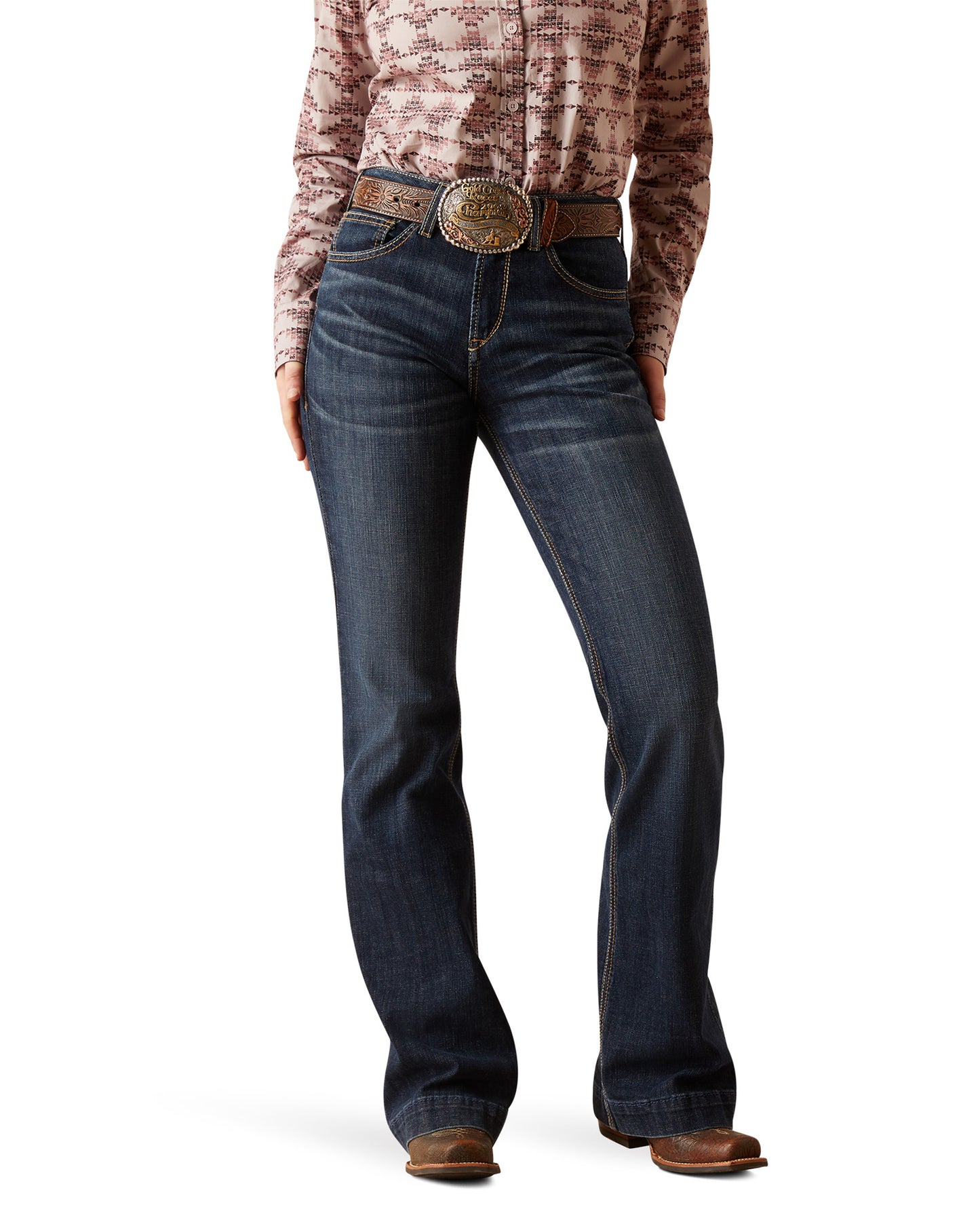 Women's High Rise Naz Slim Trouser Jeans - 10047324 by Ariat from Skip’s Western Outfitters | ARI-10047324-24-S