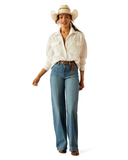 Women's Baggy Button Up Shirt