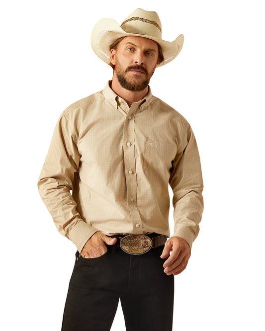 Men's Pro Series Cayson Classic Fit Shirt by Ariat from Skip’s Western Outfitters | ARI-10054675-XS-KHAKI