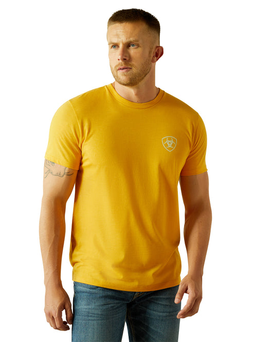 Men's Rodeo Proud T-Shirt by Ariat from Skip’s Western Outfitters | ARI-10054772-SML-GOLD-HEATHER