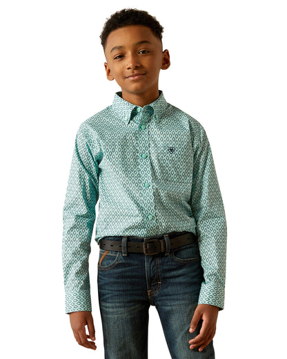 Kids' Canyon Classic Fit Shirt by Ariat from Skip’s Western Outfitters | ARI-10054785-XS-MINT
