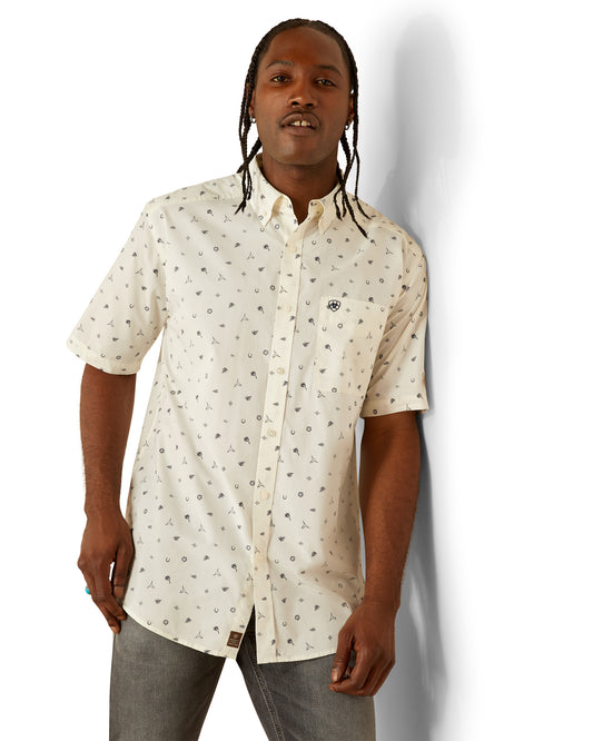 Men's Colter Classic Fit Shirt by Ariat from Skip’s Western Outfitters | ARI-10054818-XS-WHITE