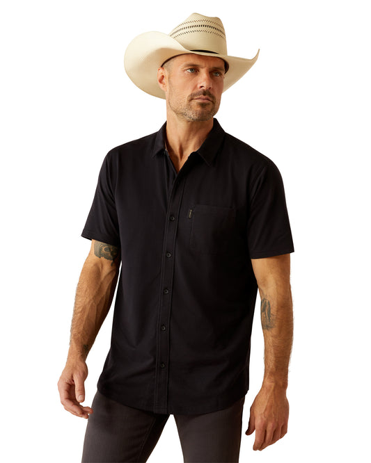 Men's Retro Button Down Shirt by Ariat from Skip’s Western Outfitters | ARI-10058539-XS-BLACK