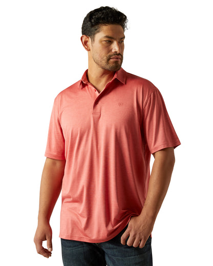 Men's Charger 2.0 Polo Shirt by Ariat from Skip’s Western Outfitters | ARI-10058791-S-CHRYSANTHEMUM