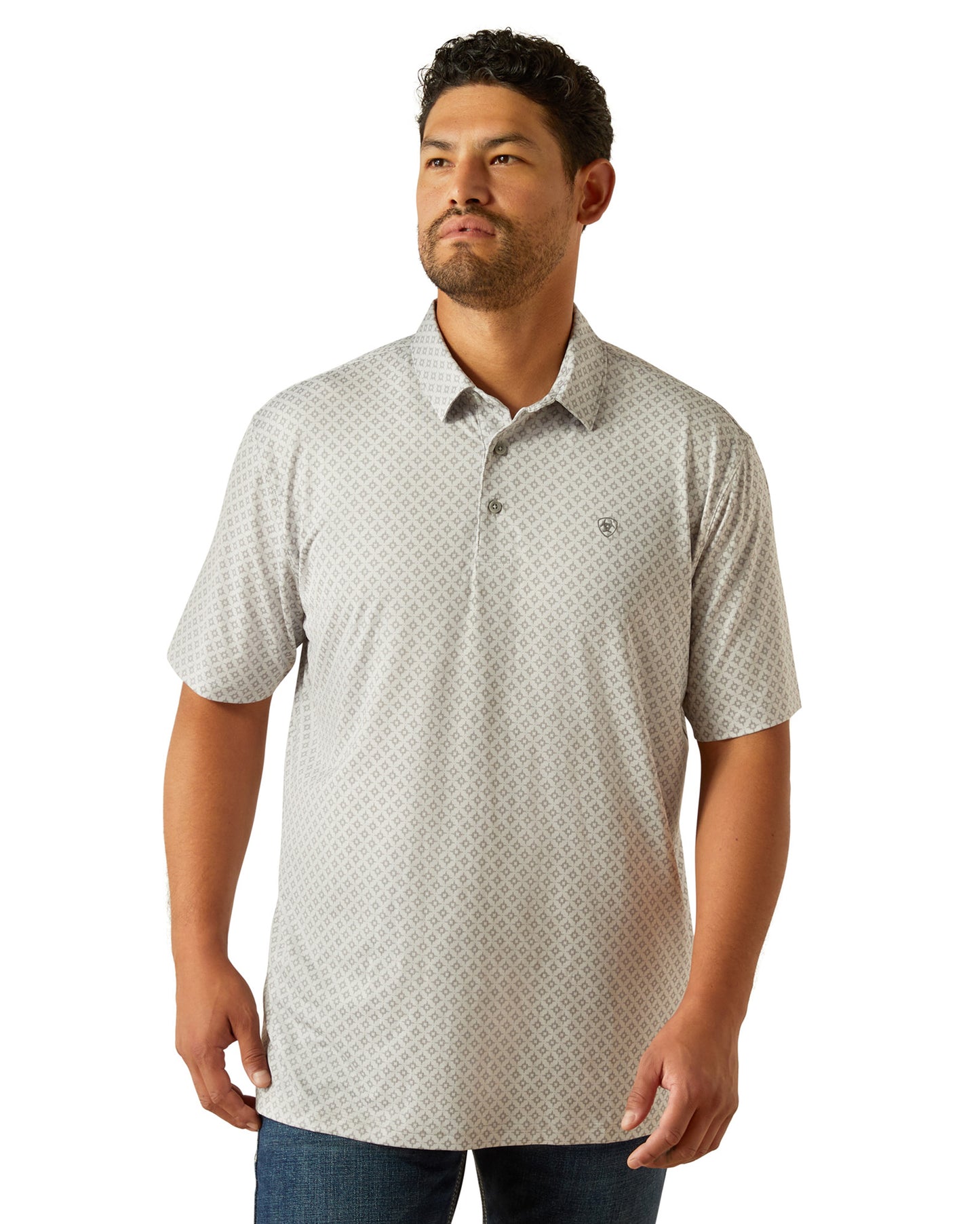 Men's 360 Airflow Polo Shirt by Ariat from Skip’s Western Outfitters | ARI-10058838-S-MICRO-CHIP