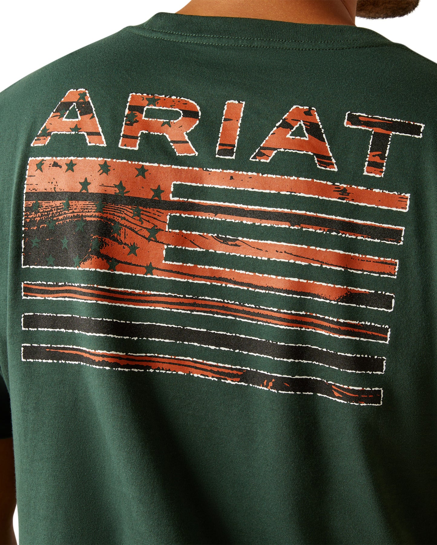 Men's Ariat Rustic Wood Flag T-Shirt