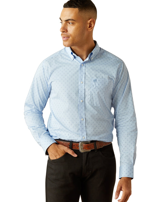 Men's Wrinkle Free Donte Fitted Shirt by Ariat from Skip’s Western Outfitters | ARI-10058987-XS-R