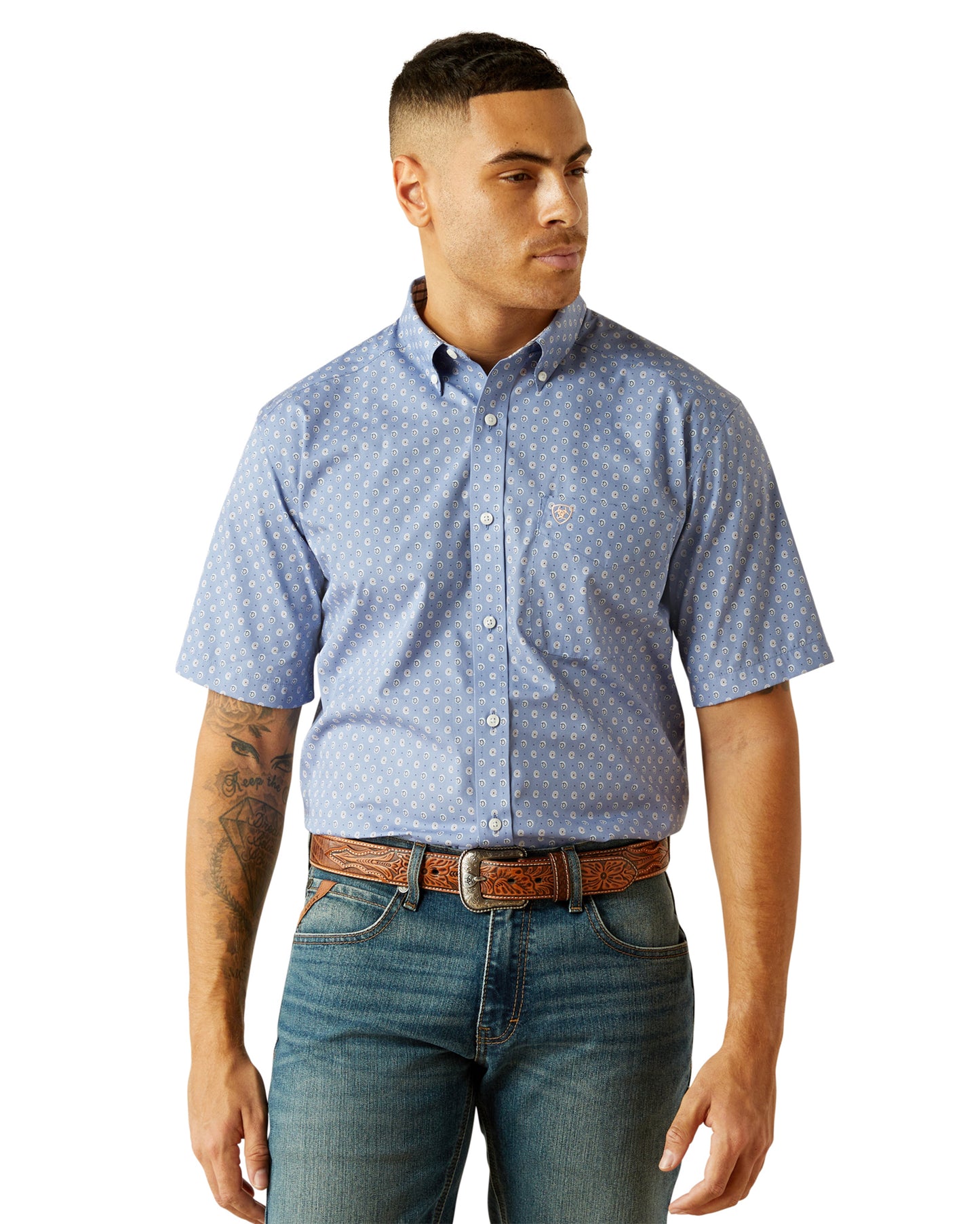 Men's Wrinkle Free Dixon Classic Fit Shirt by Ariat from Skip’s Western Outfitters | ARI-10059003-XS-R