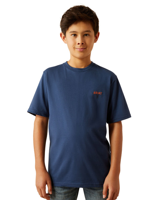 Kids' Ariat Ranch Tough T-Shirt by Ariat from Skip’s Western Outfitters | ARI-10060401-XS-R