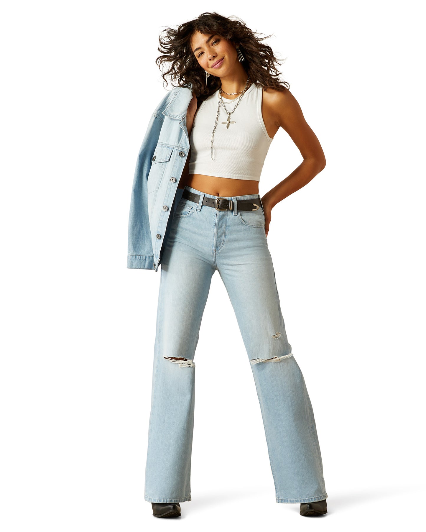 Women's Ultra High Rise Tomboy Wide Leg Jeans