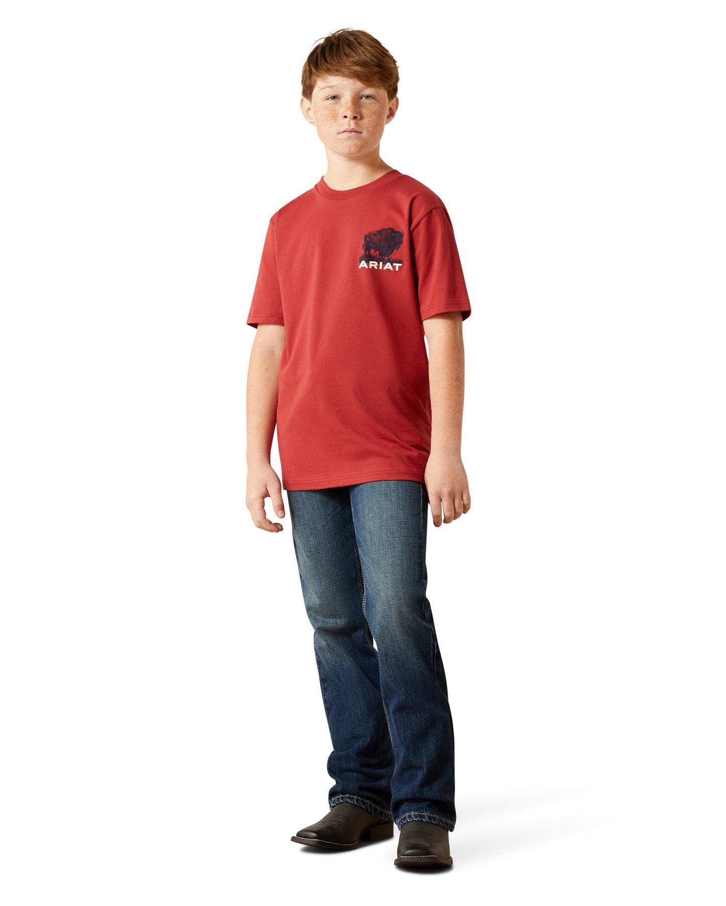 Boys' Ariat Buffalo Flag T-Shirt - 10065979