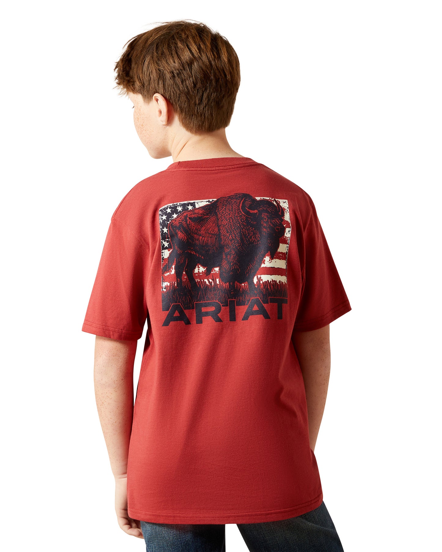 Boys' Ariat Buffalo Flag T-Shirt - 10065979