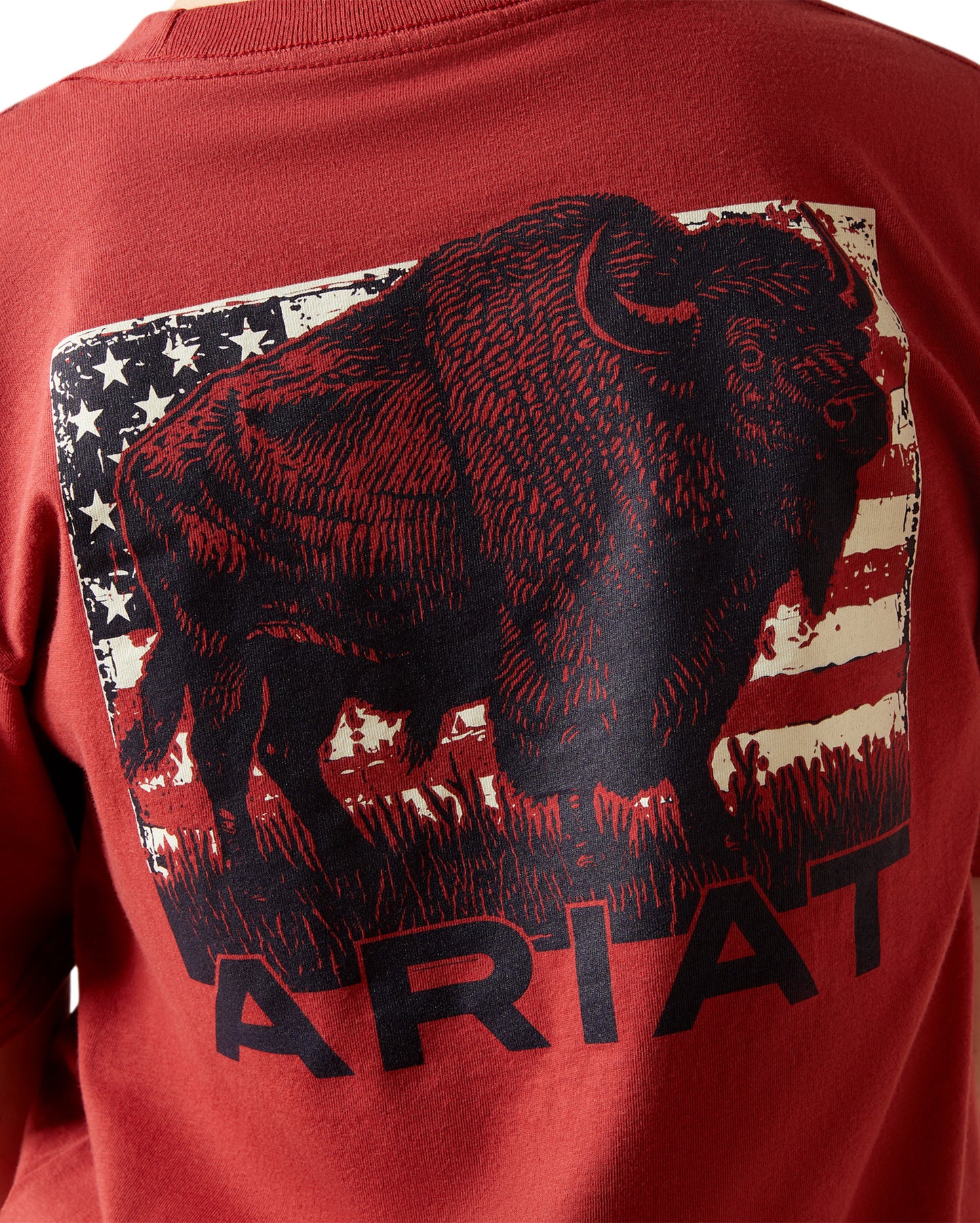 Boys' Ariat Buffalo Flag T-Shirt - 10065979