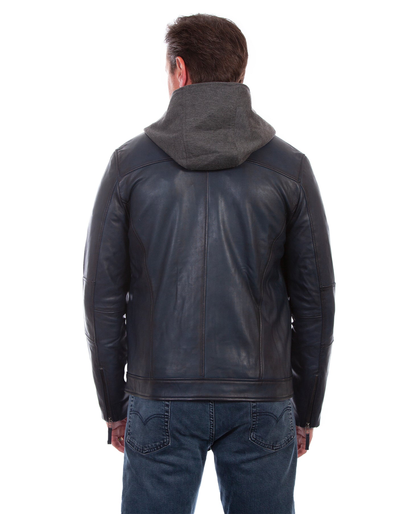 Men's Lambskin Zip Front Jacket