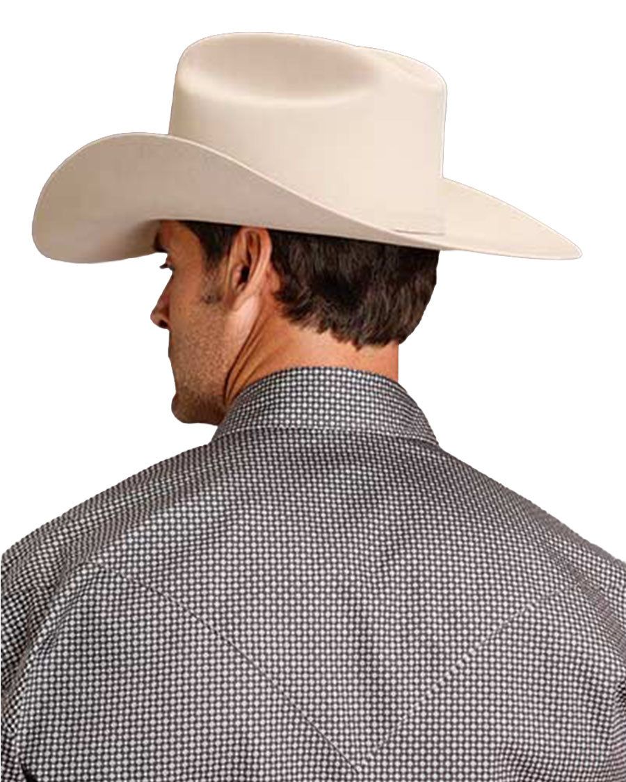 Men's 2 Pocket Western Snap Shirt - 11-001-0425-1051 Gy