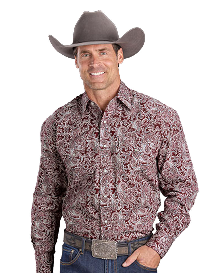Men's 2 Pocket Western Snap Shirt - 11-001-0425-2064 Wi