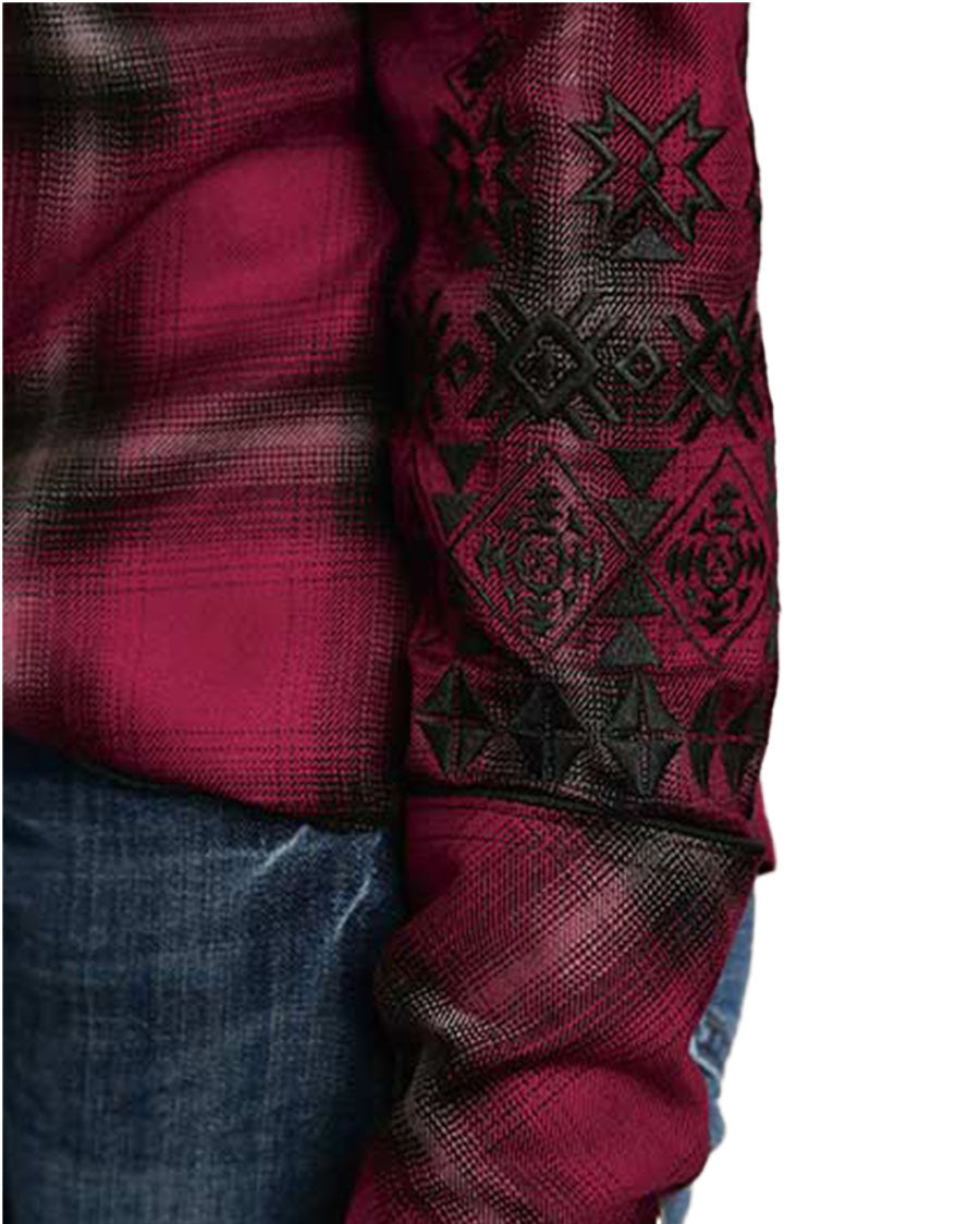 Women's Western Brushed Plaid Blouse - 11-050-0565-6072 WI
