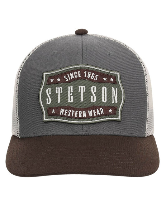 Western Wear Embroidered Patch Ball Cap by Stetson from Skip’s Western Outfitters | KAR-11-077-0102-0113-BU-OSFA