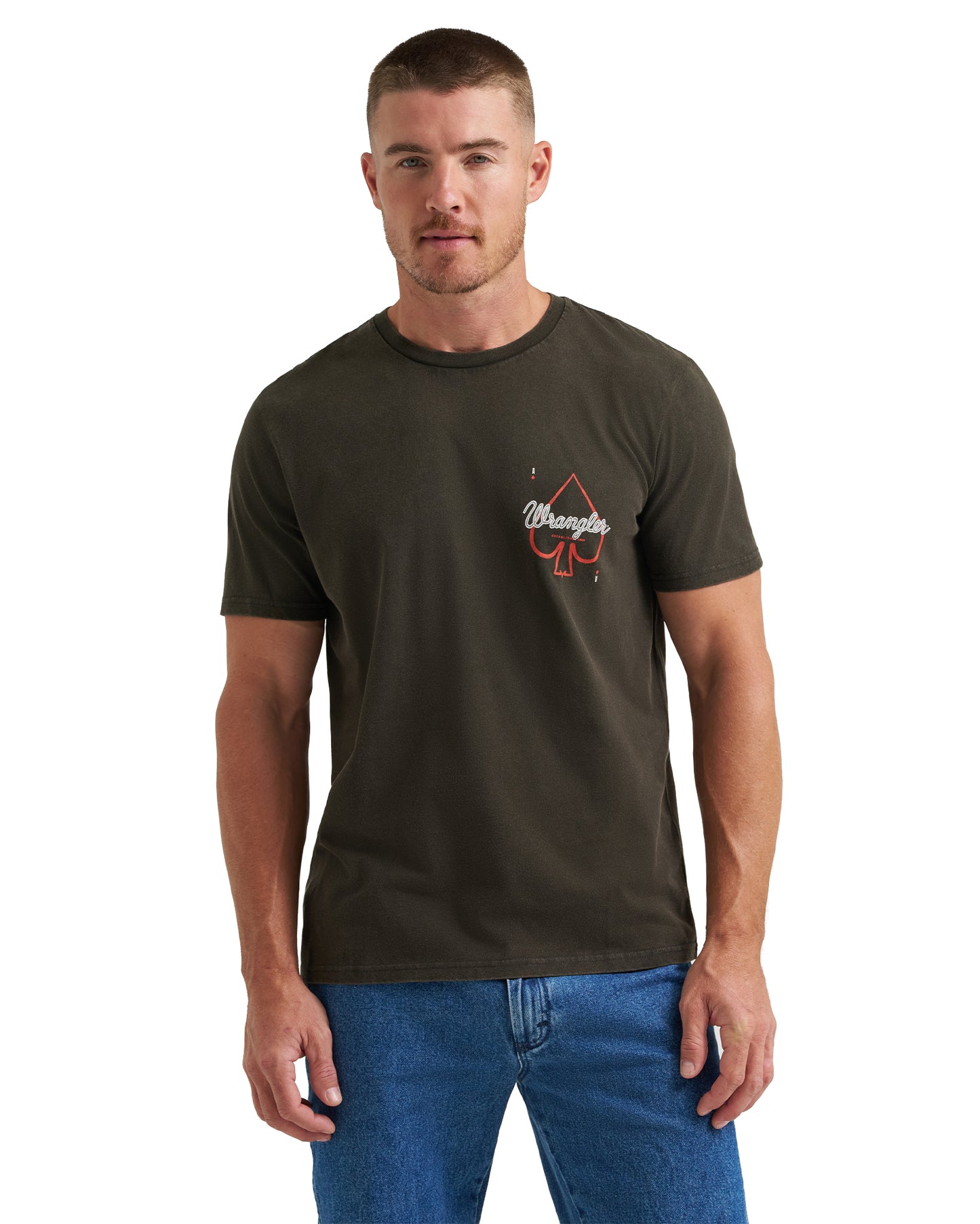 Men's Wilder Than Aces Back Graphic T-Shirt - 112372855