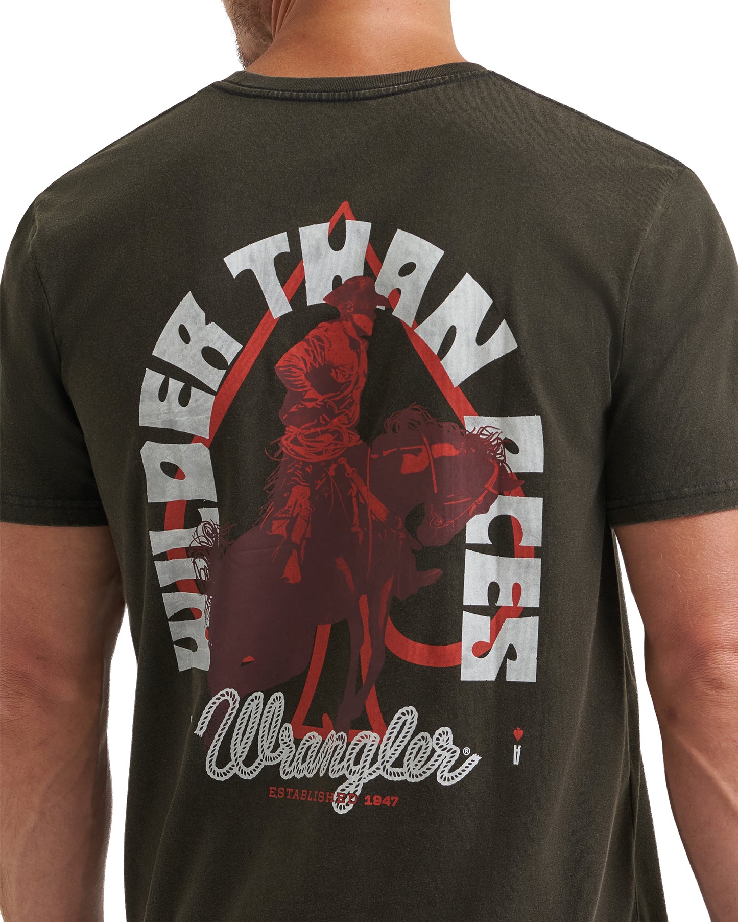 Men's Wilder Than Aces Back Graphic T-Shirt - 112372855