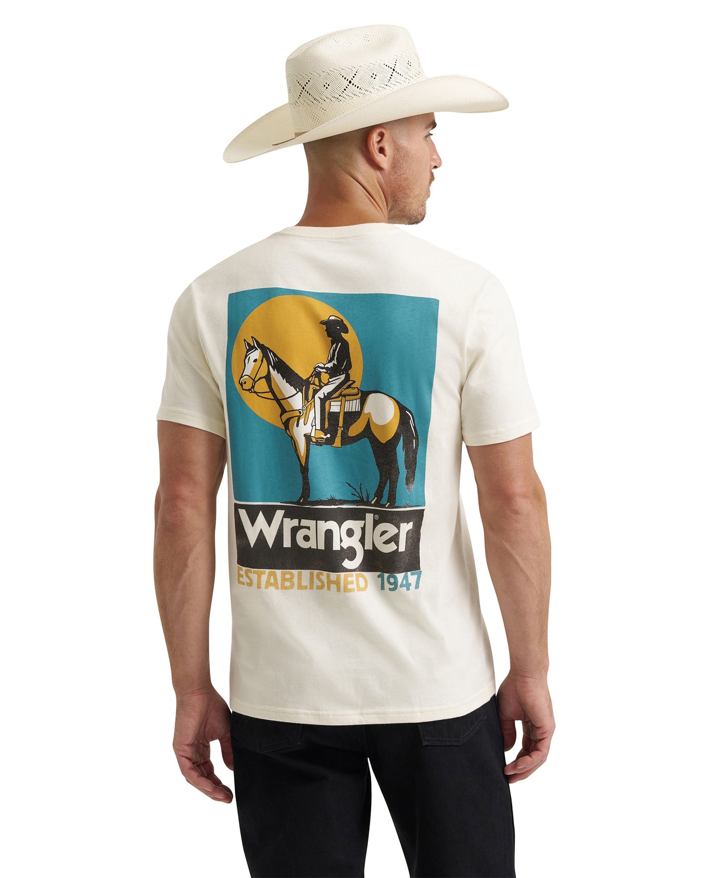 Men's Silent Rider Back Graphic T-Shirt - 112372856