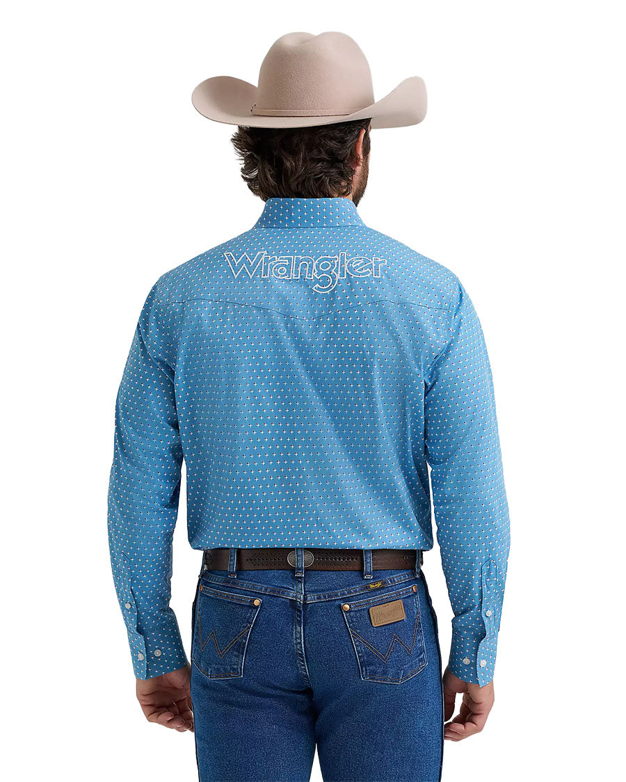 Men's Logo Button Western Shirt - 112381985