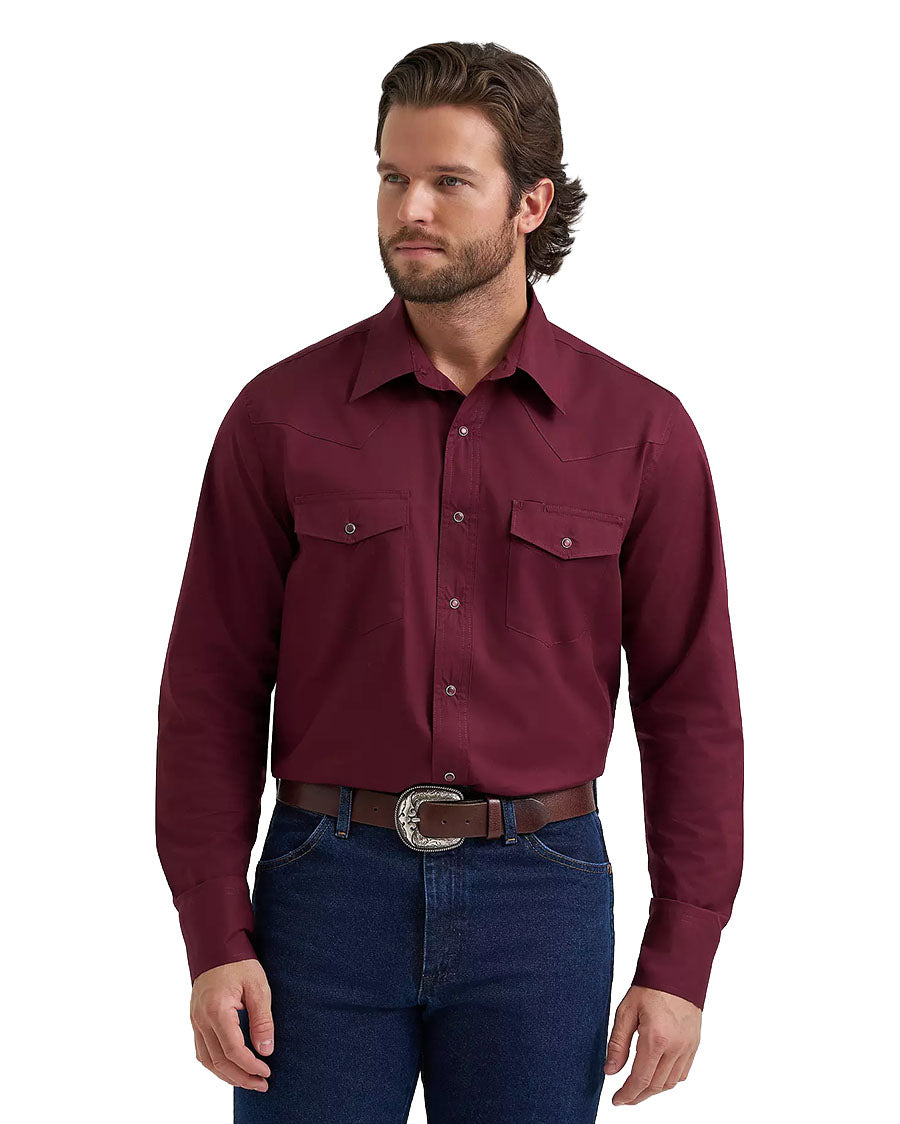 Men's Western Dress Western Solid Shirt - Classic Fit - 112382003