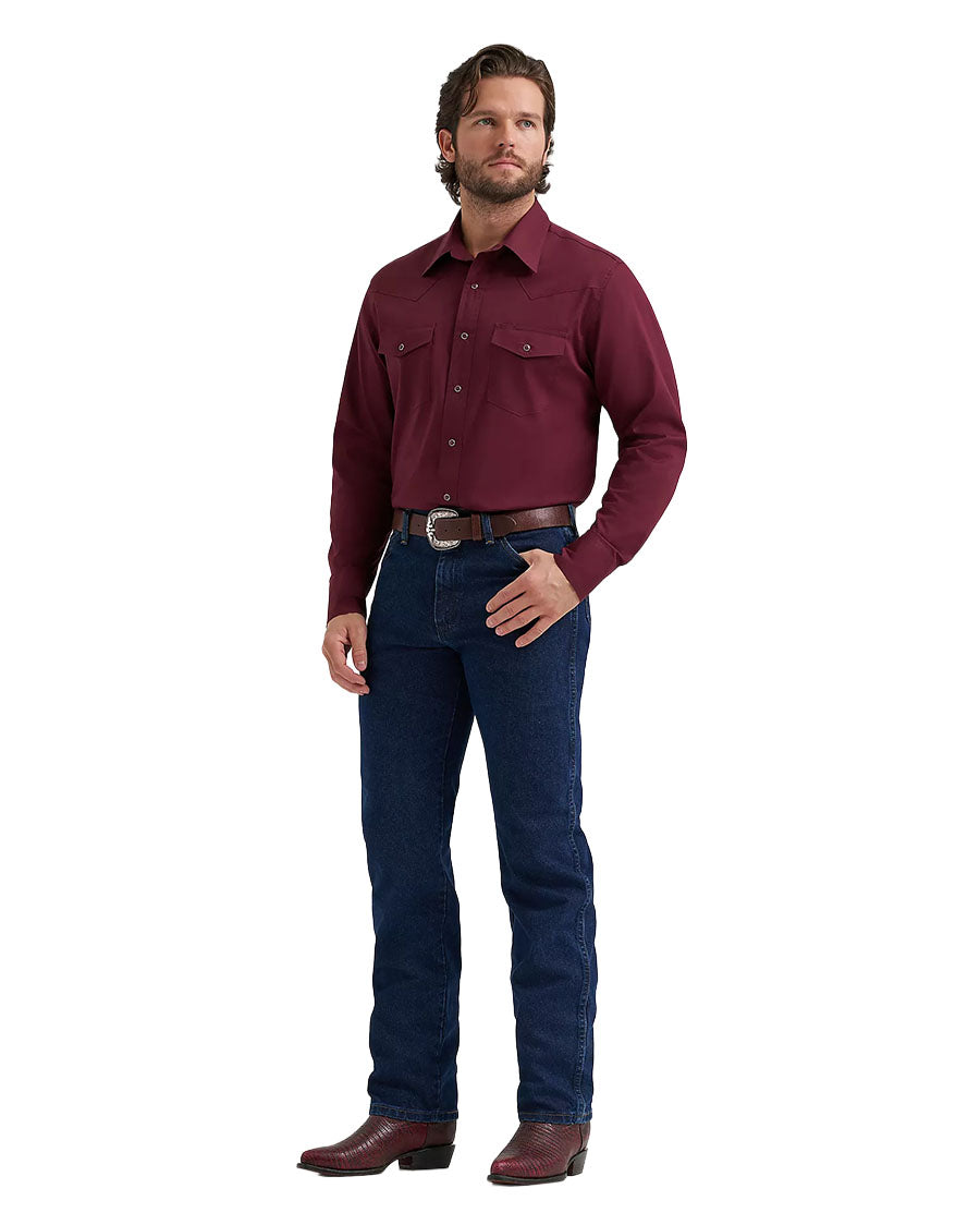 Men's Western Dress Western Solid Shirt - Classic Fit - 112382003