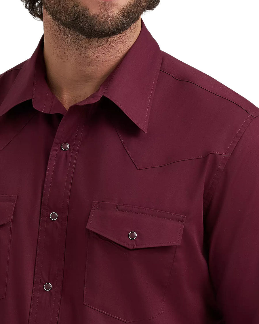 Men's Western Dress Western Solid Shirt - Classic Fit - 112382003