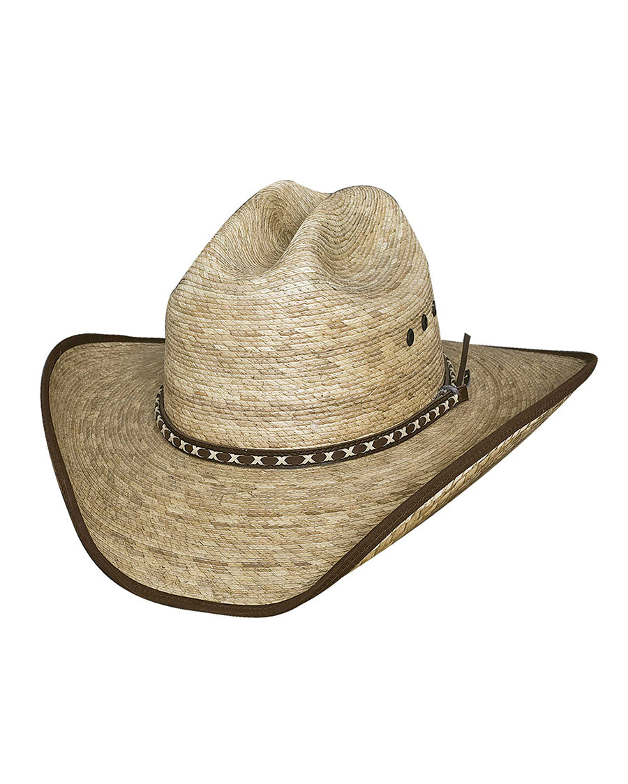 Wide Open Jr. Palm Leaf Hat by Bullhide from Skip’s Western Outfitters | MOT-2727-ELASTIC-OSFM-NATURAL