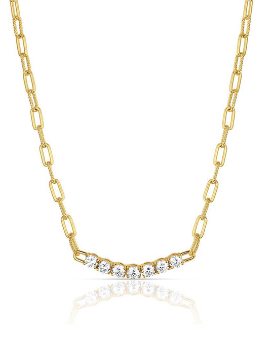 Women's Sapphire Sky Bar Necklace
