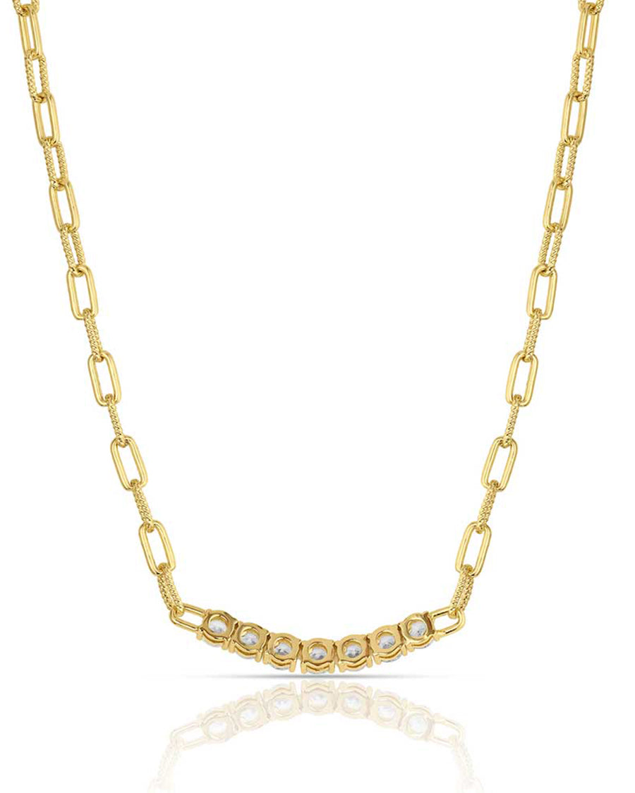 Women's Sapphire Sky Bar Necklace