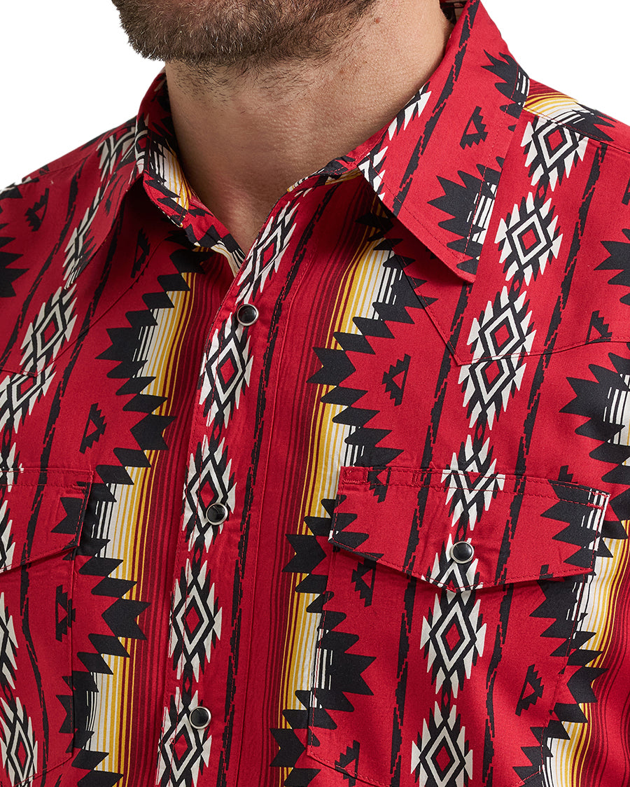 Men's Checotah® Long Sleeve Western Snap Printed Shirt