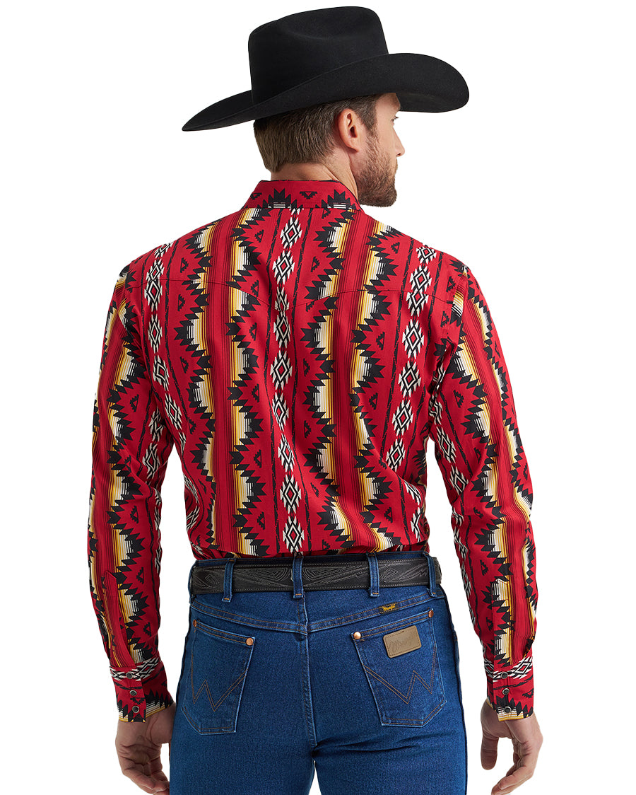 Men's Checotah® Long Sleeve Western Snap Printed Shirt