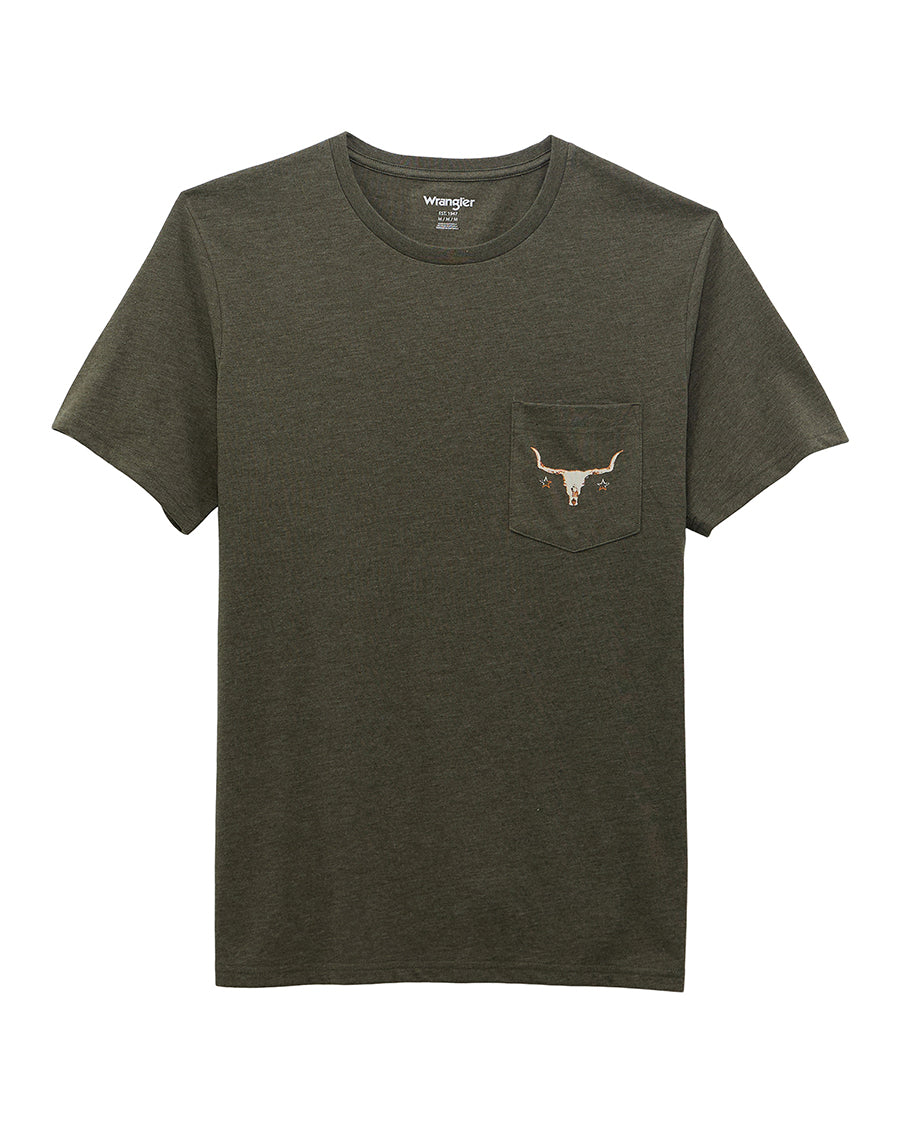 Men's Back Graphic Pocket T-Shirt