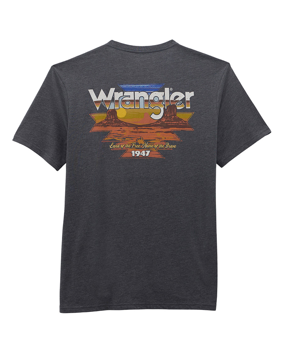 Men's Back Graphic Pocket T-Shirt