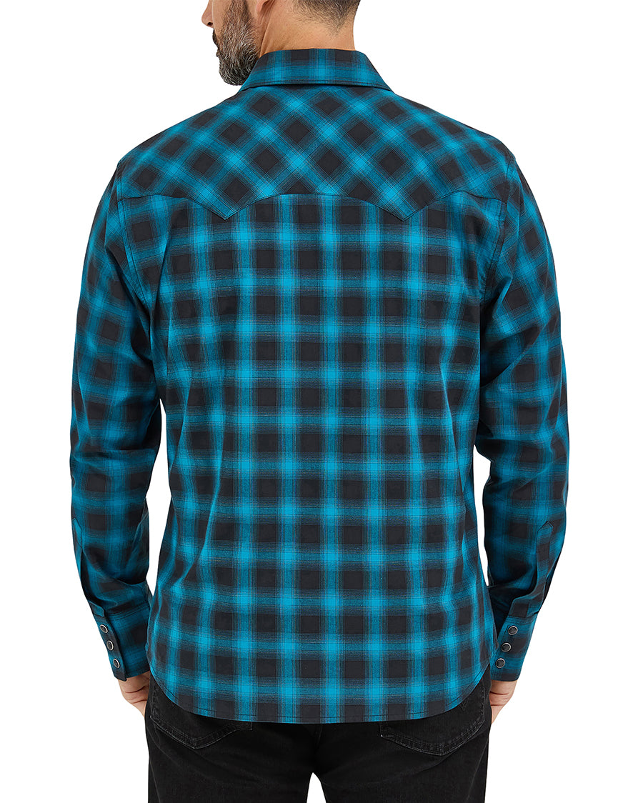 Men's Retro® Long Sleeve Sawtooth Snap Pocket Western Shirt