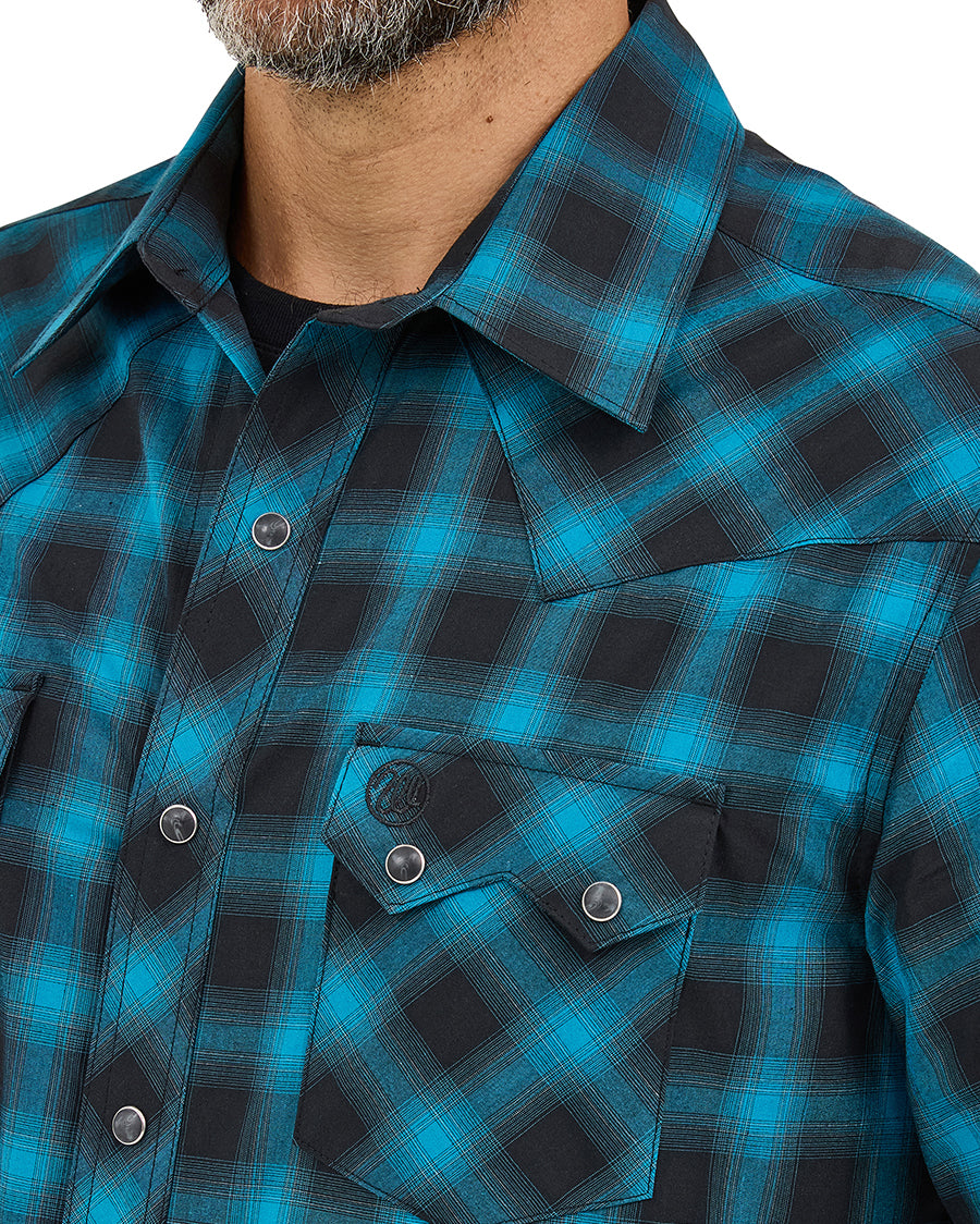 Men's Retro® Long Sleeve Sawtooth Snap Pocket Western Shirt