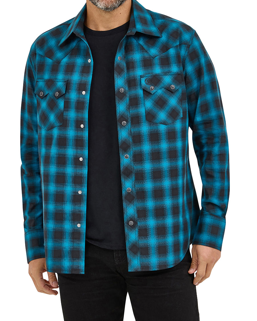 Men's Retro® Long Sleeve Sawtooth Snap Pocket Western Shirt