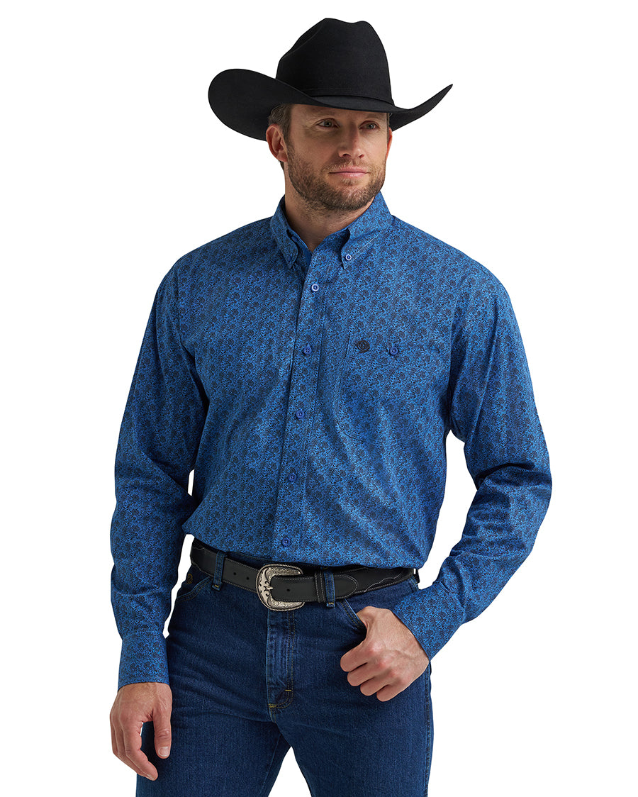 Men's George Strait™ Long Sleeve Button Down One Pocket Shirt