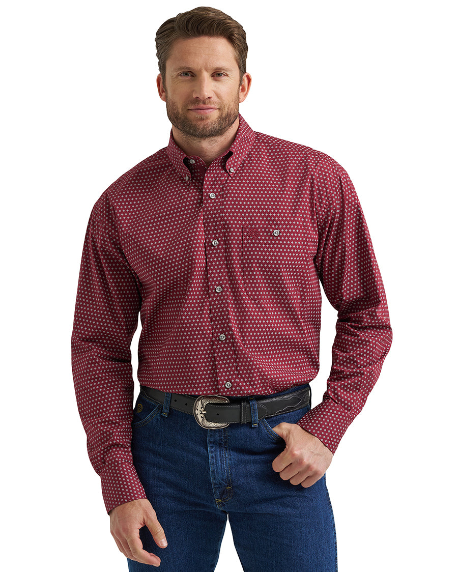 Men's George Strait™ Long Sleeve Button Down One Pocket Shirt