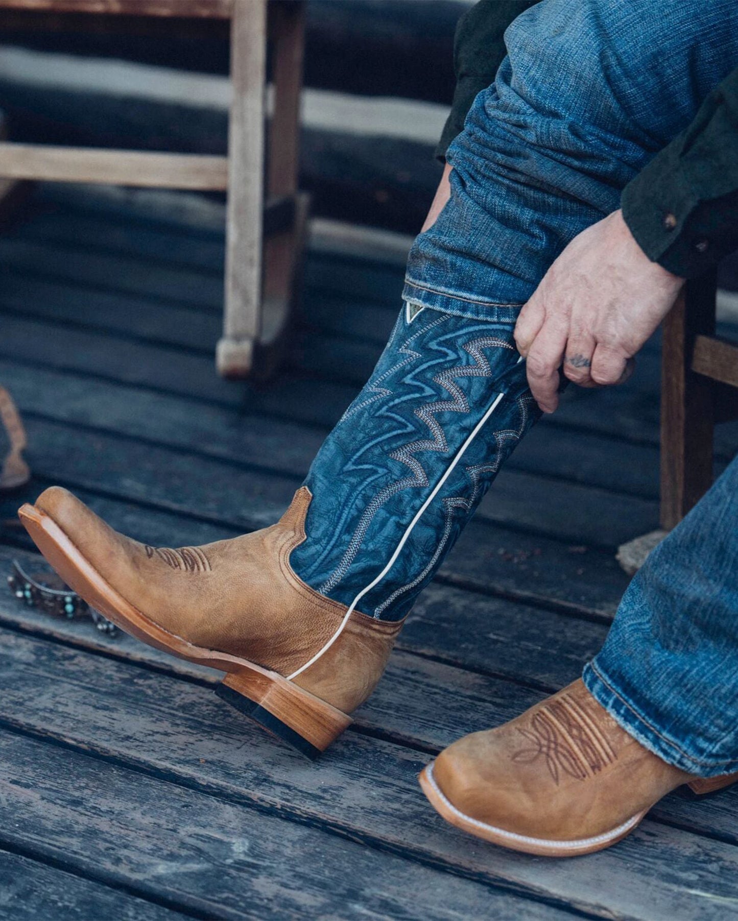 Men's Knox Western Boots - 12-020-8627-4121 Br