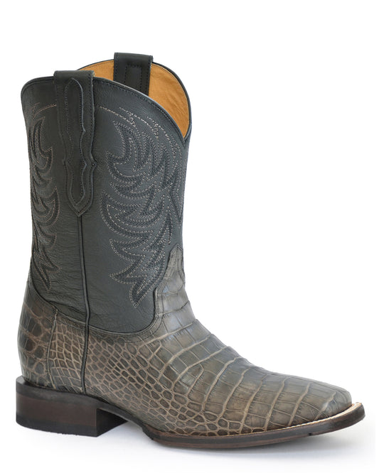 Men's Aces Burnish Grey Western Boots by Stetson from Skip’s Western Outfitters | KAR-12-020-8819-4046 GY-085-EE